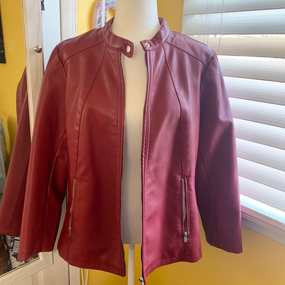 Faux Leather Jacket